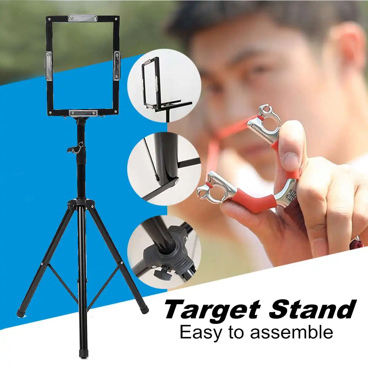 

Professional Target Rack Archery Shooting Target Slingshot Stand Bullseye Support Rack Adjustable Height Shooting Accessories