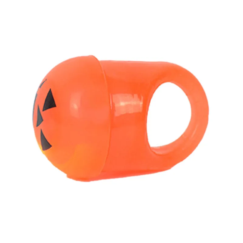 1PC Halloween Glowing Pumpkin Light Up Flashing Finger Rings Party Kids Toy Halloween toy#3S27