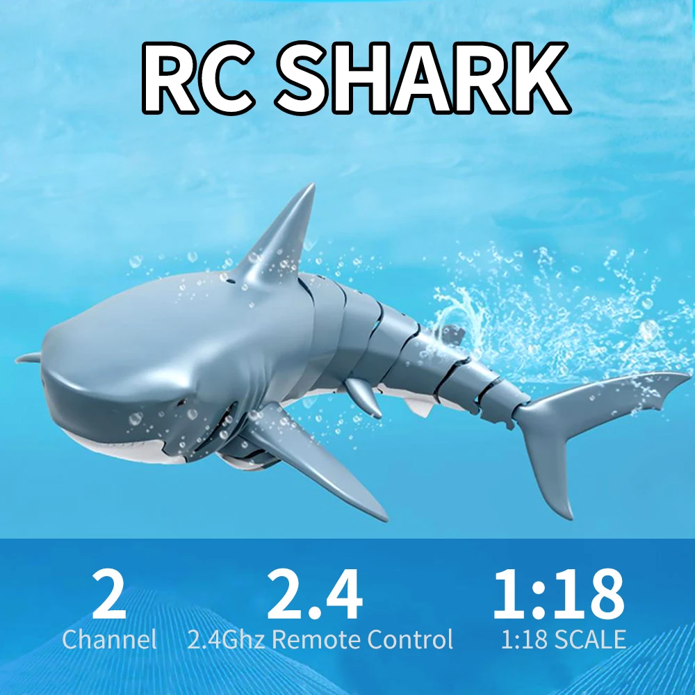 Details about  / Mini RC Shark Remote Control Toy Swim Toy RC Boat Electric Underwater