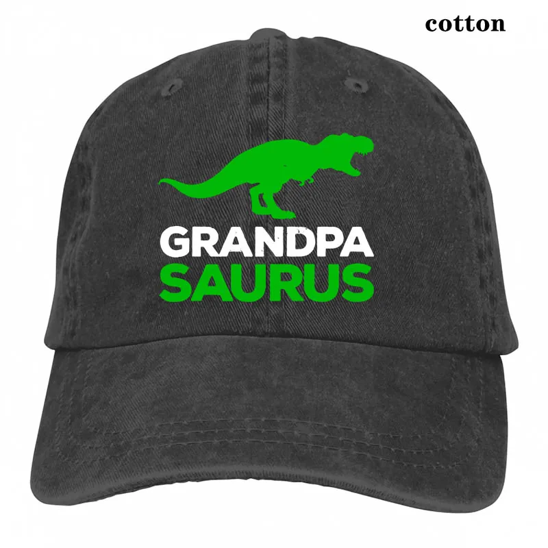 Grandpasaurus забавные совпадения с динозавром Семья подарки для Дедушки Бейсбол кепки для мужчин и женщин, Кепка-тракер Шапки модные регулируемые кепки - Цвет: 3-Black