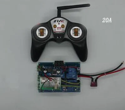 1 комплект RC приманка буксировочные лодки 6CH пульт дистанционного управления 10A 15A 20A высокий передатчик мощности 12 в 24 в приемник доска 300 м радио управление Линг - Цвет: 20A Controller Kit