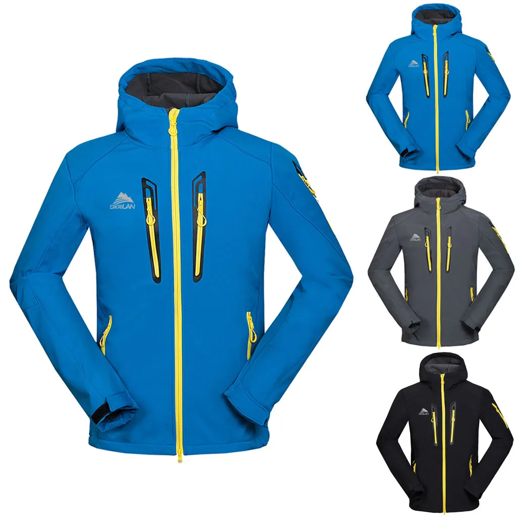 Snowboard Jackets Ski Suit solid Mens Autumn Casual Fashion Waterproof Quick-drying Hooded Breathable Sport Outdoor Coat#301014