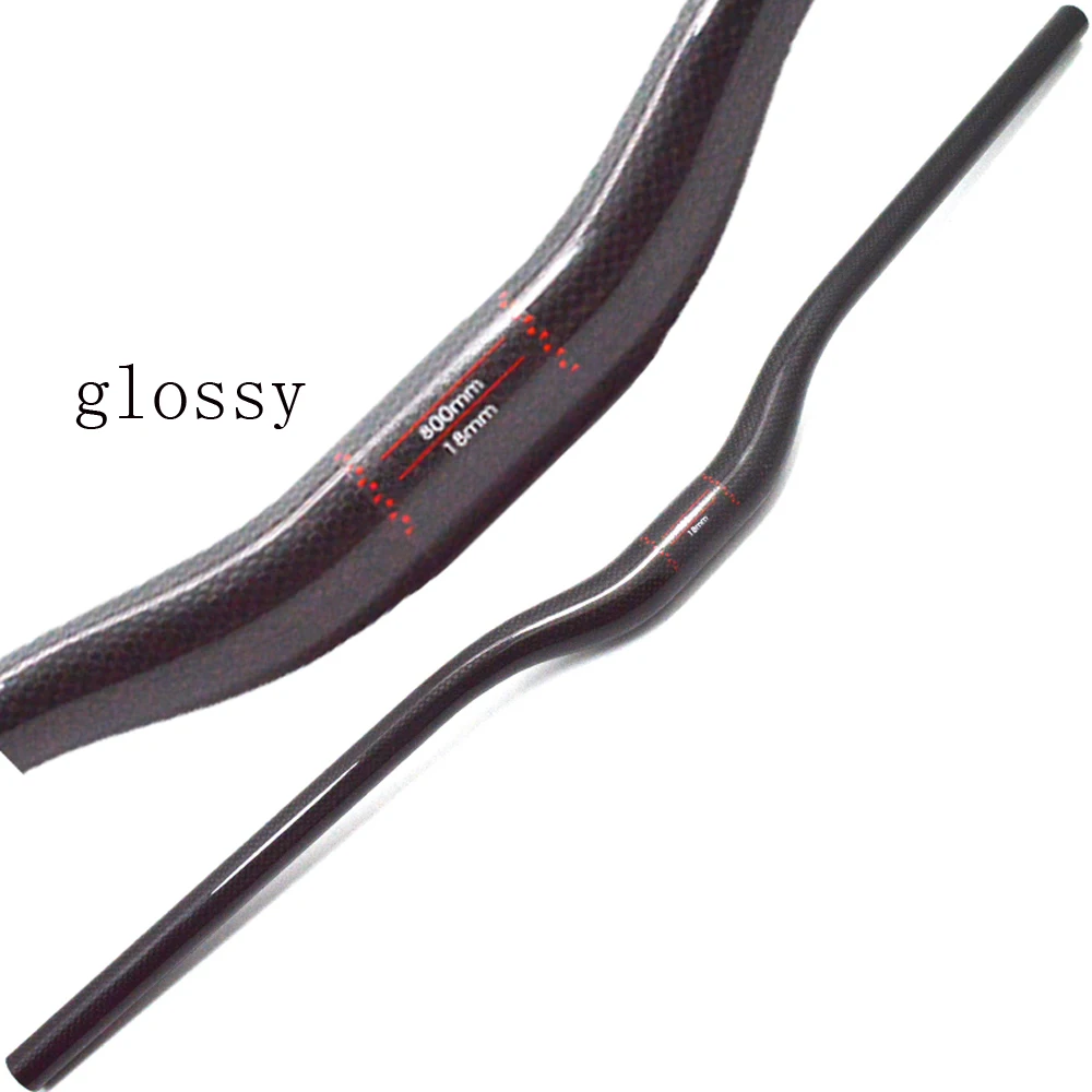820mm glossy 35 мм полностью углеродное волокно, руль для велосипеда, горный велосипед, 3K углеродный руль, диаметр 35 мм, длина 700-820 мм, велосипедные детали - Цвет: 820mm glossy