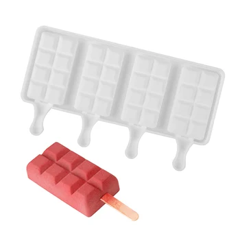 

Lattice Shape Ice Cream Mold Silicone Popsicle Maker Froze Popsicle Molds For Pastries Chocolate Ice Pop Molds