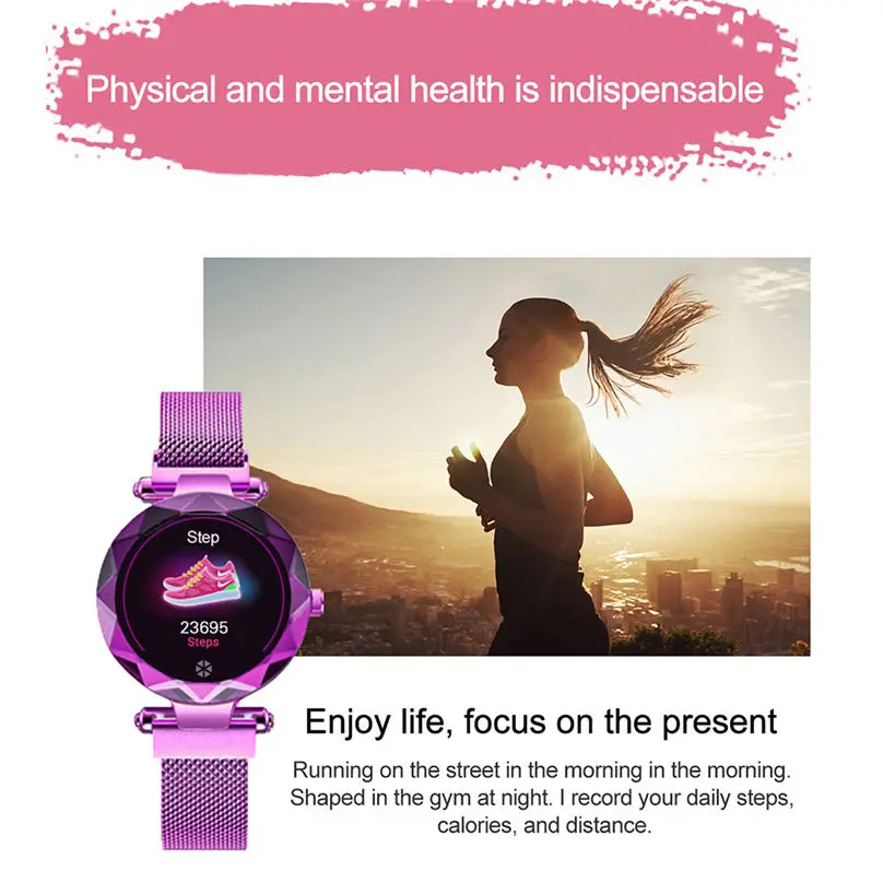 

HI18 Smart Watch Women Luxury Fashion Lady Android iOS Heart Rate Sports Fitness Calorie Wristband Wear Smart Watch часы 3Y25