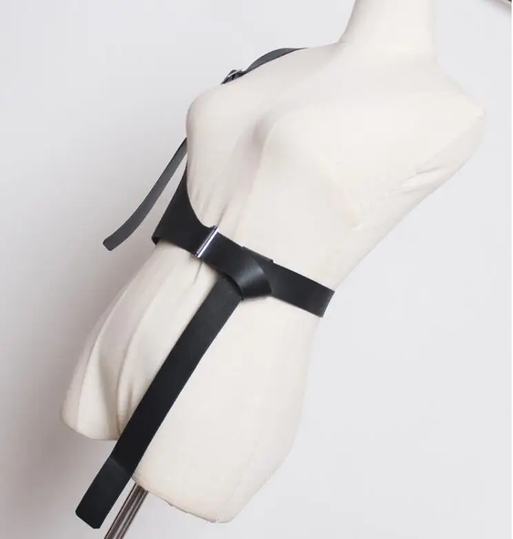Женское подиумное Модное на одно плечо из искусственной кожи женские платья Корсеты пояс с пряжкой украшения широкий пояс R1890