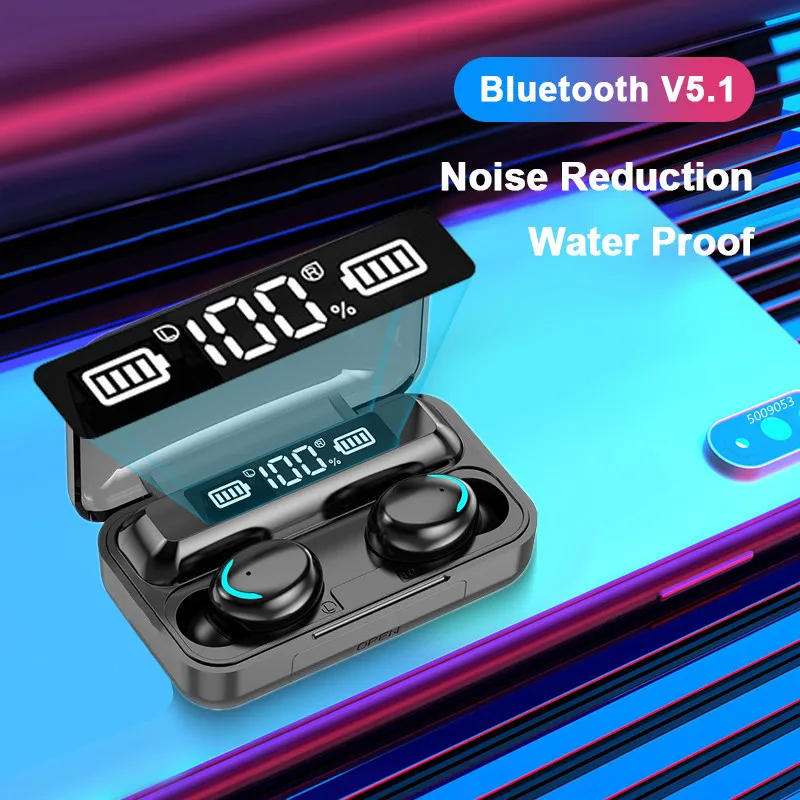 TWS-стереонаушники с зарядным футляром и поддержкой Bluetooth 5 1 2200 мА · ч |