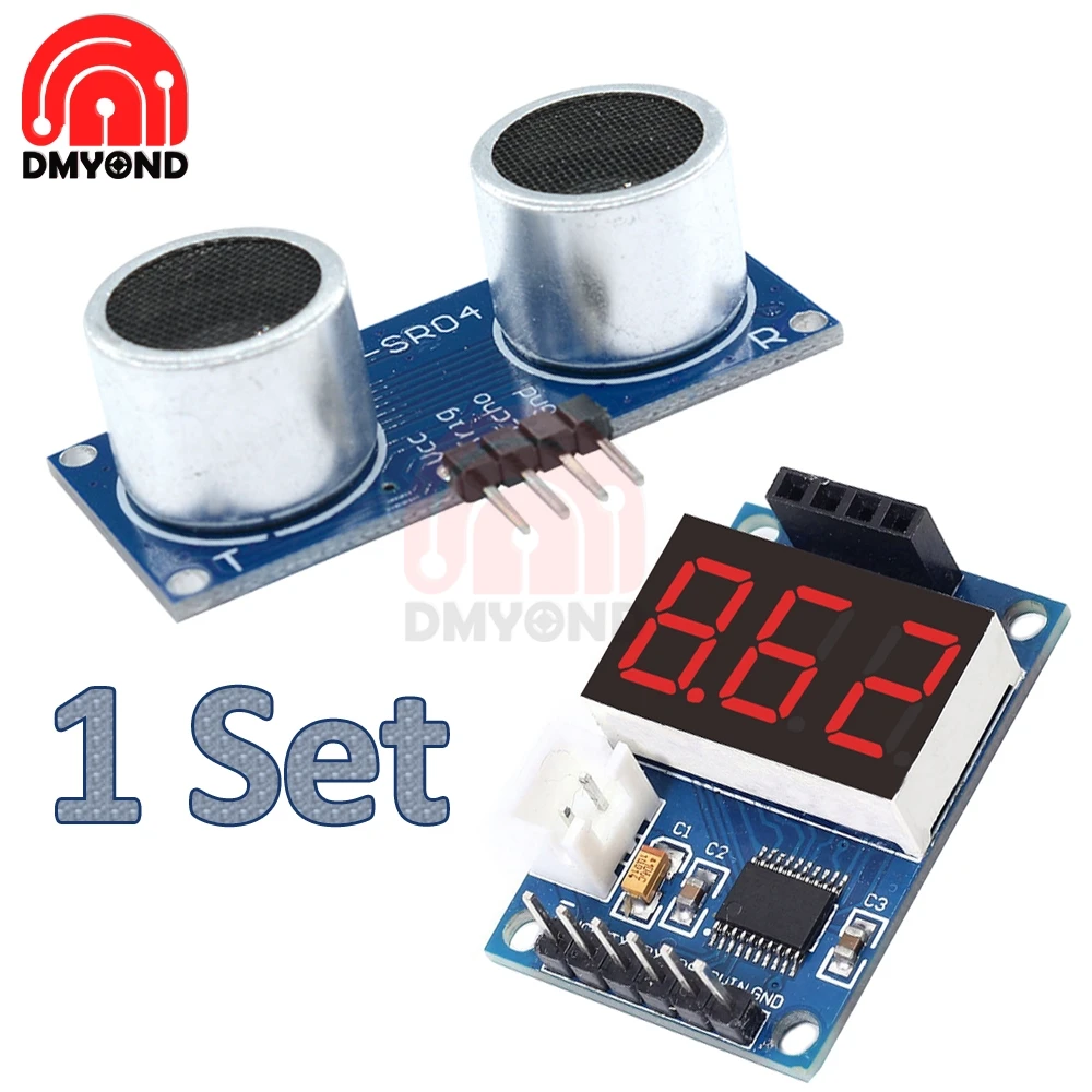 Sensore Ultrasuoni Con Display LED - Modulo Telemetro Per Arduino | Distanza 3-400 Cm | Uscita Seriale | Ideale Per Robotica E Progetti DIY