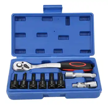 

9Pcs 3/8 inch CR-V Socket Set Ratchet Wrench Screwdriver Professional Repairing Kit Hand Tools set Domestic Delivery