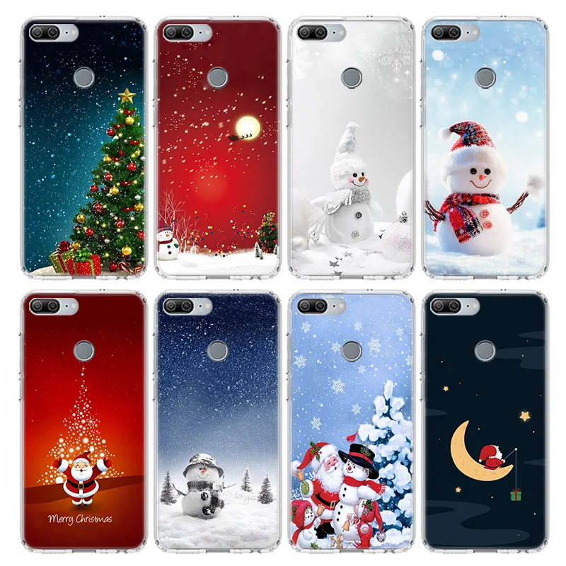 

Merry Christmas Santa Claus deer Case For Huawei Honor 10 9 20 Lite Pro 9X 8X 8A 8C 7S 7A 7C Y5 Y6 Y7 Y9 2019 Soft Phone Cover C
