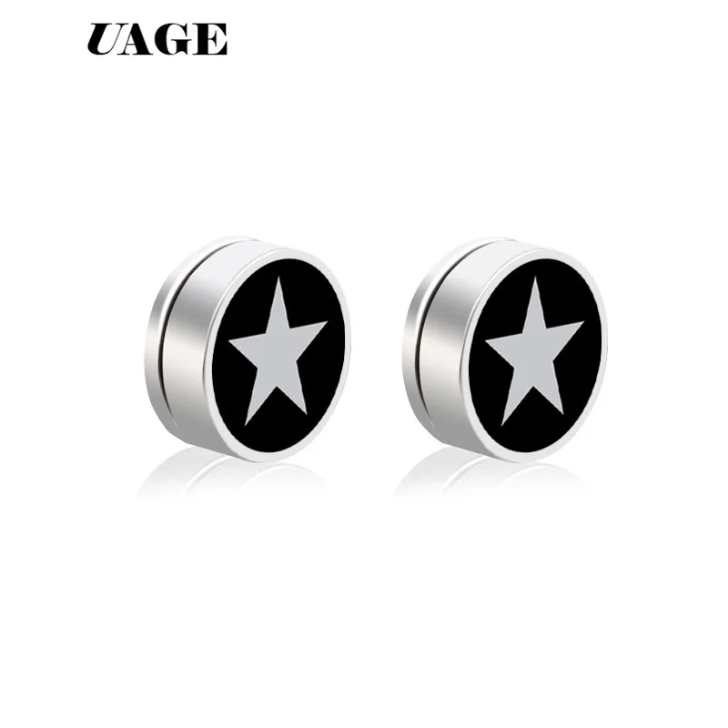 UAGE 1 пара, серьги-гвоздики для похудения, для женщин,, магнитные, для здоровья, черный камень, для похудения, ювелирные изделия, магниты, паста, тонкие серьги