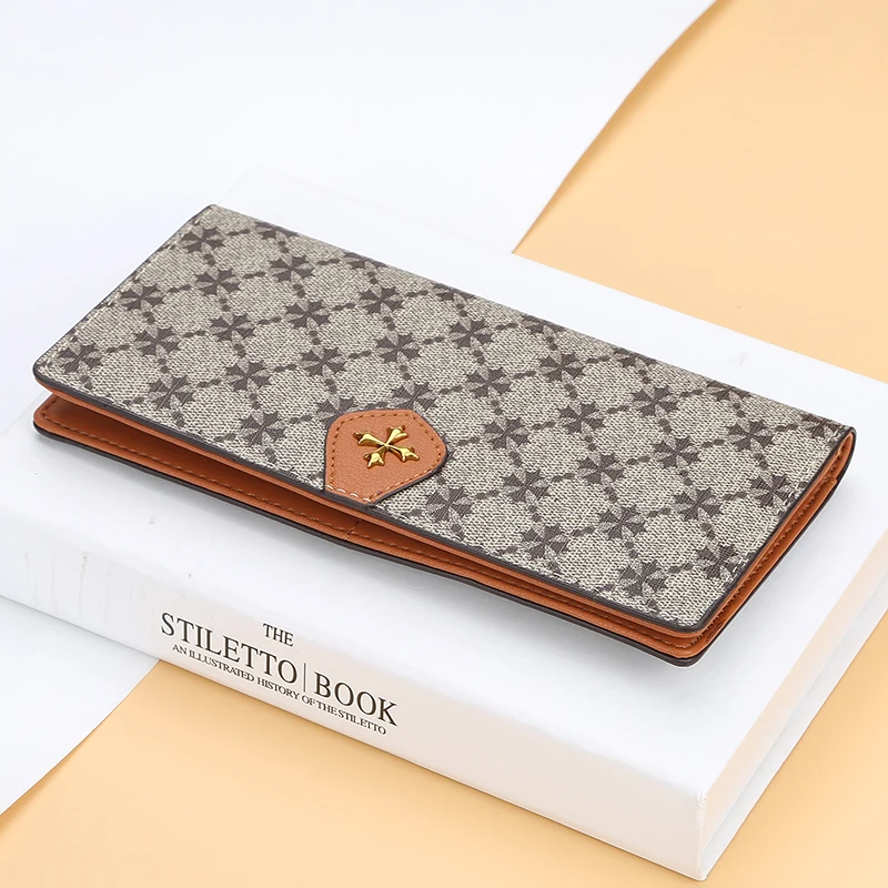 

Fashion Women Wallet Clutch Card Holders Change Purse Vintage Matte Leather Portable Money Wallets Long Style Phone Case Wallets