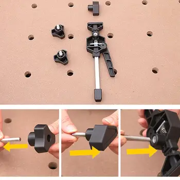 

Woodworking Corner Clamp Clip Frame FenceClamps Carpenter Table Fast Fixed Clamp 50PB