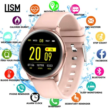 

Smart watch Women Heart rate monitor Men Sport Smartwatch Message reminder Fitness tracker For Android and IOS reloj inteligente