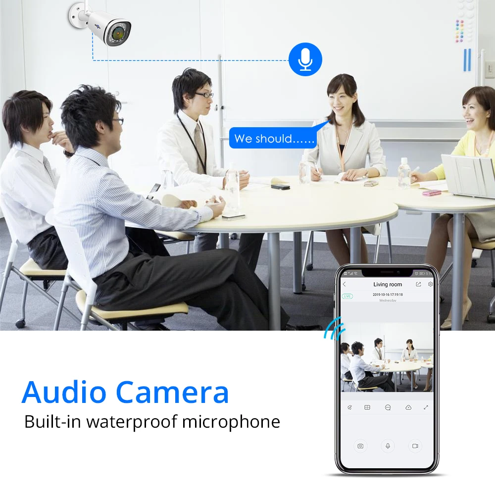 US $72.90 Hiseeu 4K Wireless IP Camera WIFI 5Ghz24GHz Outdoor Waterprooof 8MP Network Audio Bullet Securtiy CCTV Camera Onvif