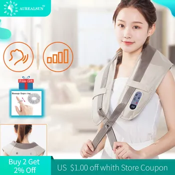 

Neck Massager Shiatsu Massage Heallth care Infrared Physical Terapy Shawls percussion massaje cervical body relax 3D kneading