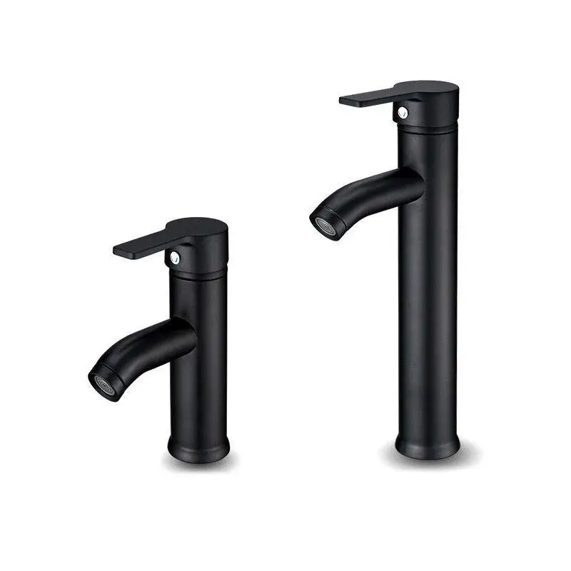 Mayitr Single Handle Bathroom Basin Faucets Cold/Hot Mixer Basin Sink Tap Black Water Kitchen Faucet Bathroom Accessories