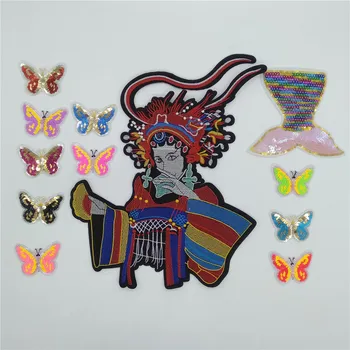 

Cloth Mend Sequins Decorate Iron On Patch Clothes Apparel Sewing Decoration Applique Sew On Patches For Clothing Accessories
