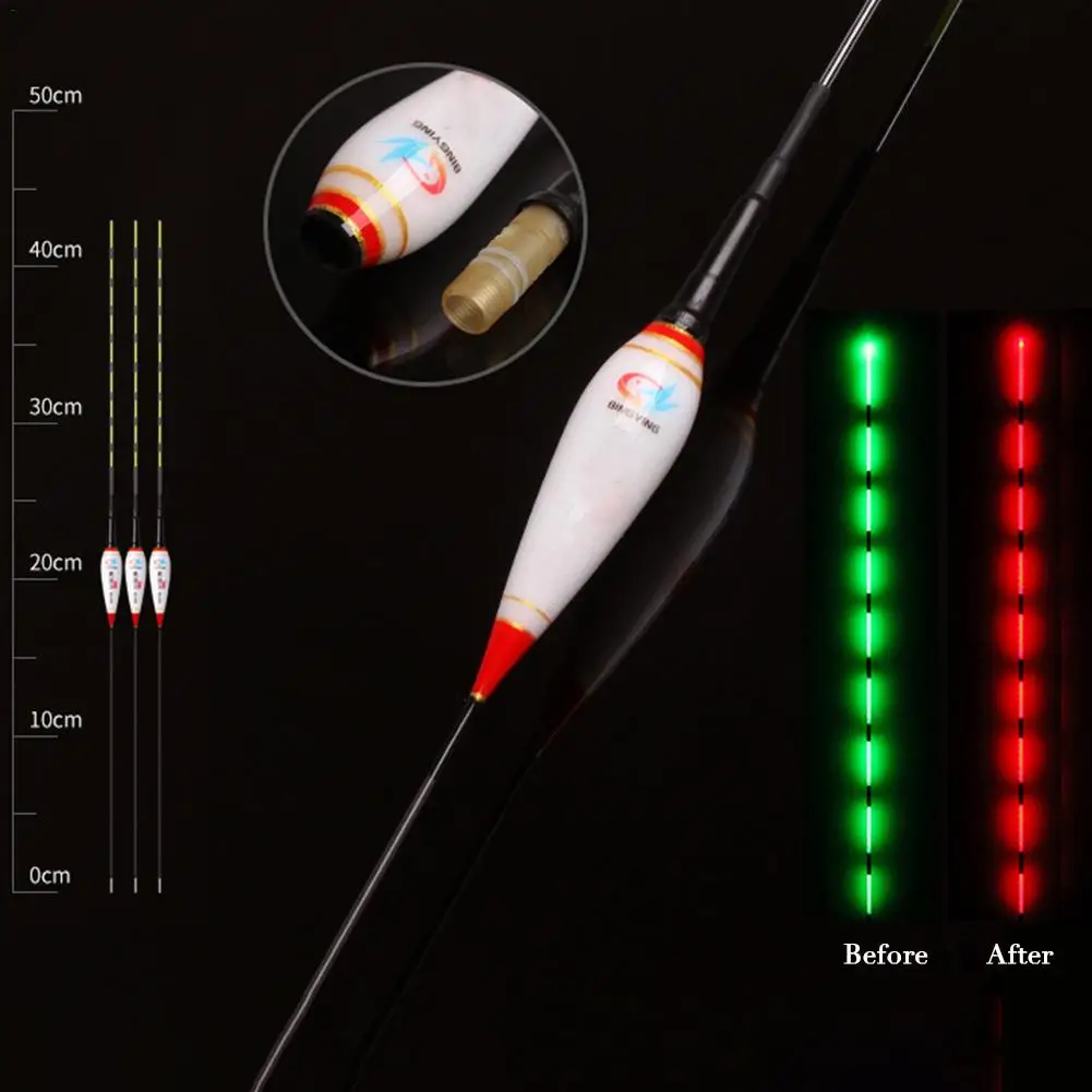 Smart LED Light Luminous Smart Night Fishing Float Squid Stick a a Alarm N6N6 