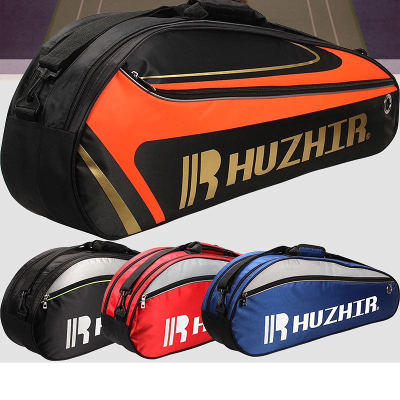 

Double Zipper Large Capacity Sports Squash Racket Bag Single Shouder Training Tennis Badminton Shoes Storage 1-3 Racket Backpack