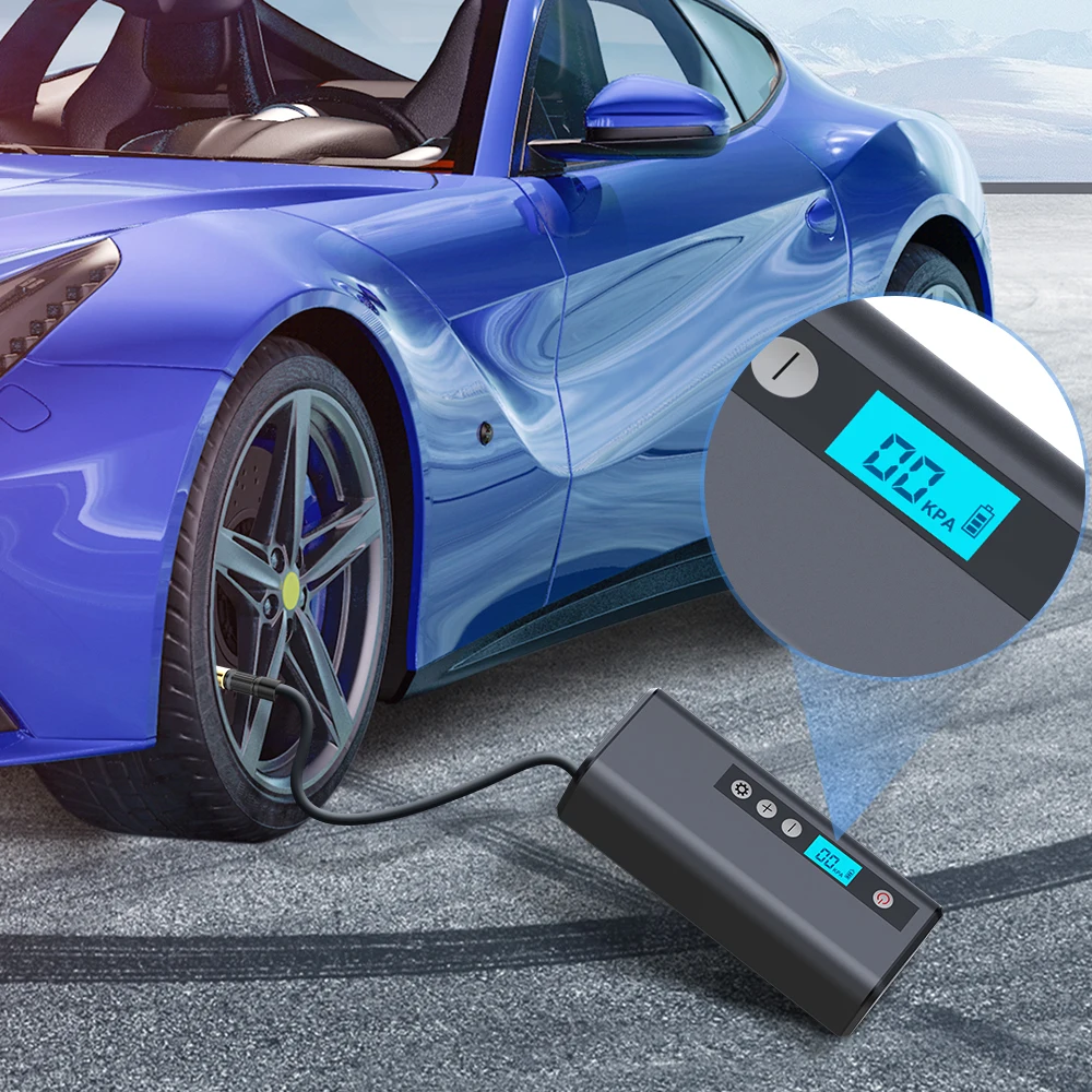 Car Electrical Air Pump Mini Portable Wireless Tire Inflatable Pump Inflator Air Compressor Pump for Car Motorcycle Bicycle Ball