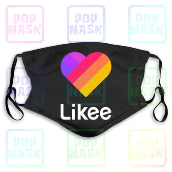 

Anti Pollution Mask Likee App Likee Heart Cool Fun Replaceable Filter Anti-PM2.5
