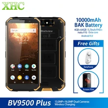 IP68 Водонепроницаемый Blackview BV9500 Plus Helio P70 восьмиядерный смартфон 10000 мАч 5,7 дюймов FHD 4 Гб 64 ГБ Android мобильный телефон с двумя sim-картами