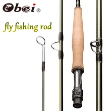 Obei Emerald  Fly Fishing Rod 8/9/10FT Light Weight Travel  Fly Rod Carbon Fiber Rod Medium Fast  4/5/6/7#Action River Fishing