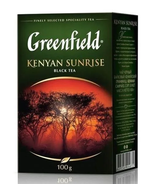 Чай Greenfield &quotKenyan Sunrise&quot черный листовой 100 гр | Продукты