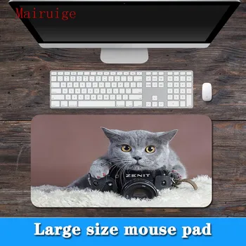 

Mairuige big promotion large specifications multi-size cute Russian blue cat pattern lock PC computer notebook mouse pad