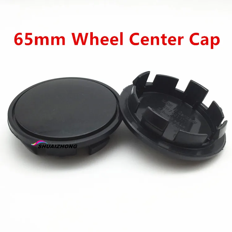40pcs 65mm Black 20 штук-100 шт. 56 мм 5,6 см 5JA601151A или 60 мм 6 см 030 T60 или 65 мм 6,5 см 3B7601171 или 68 мм 6,8 см без логотипа центра колеса Колпаки Ступицы - Цвет: 40pcs 65mm Black