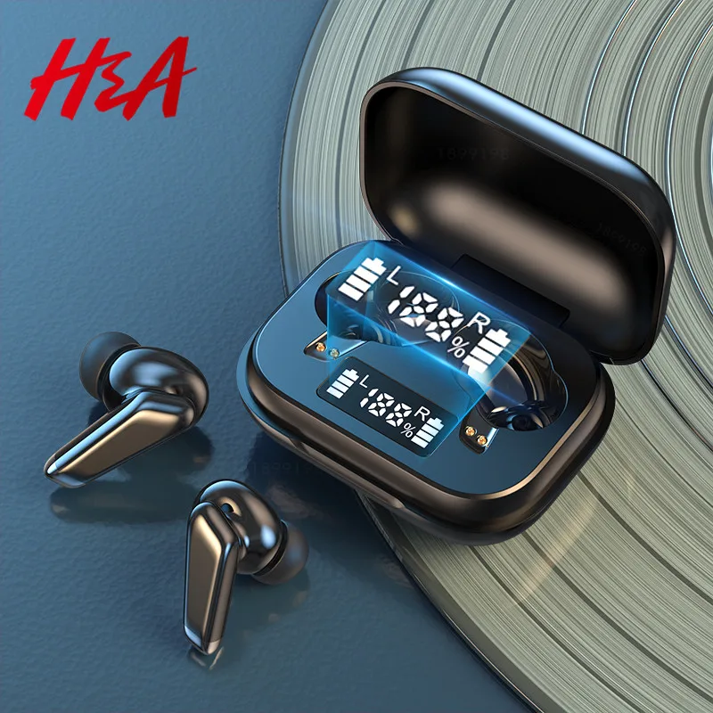 Наушники вкладыши TWS с 5 0 Bluetooth наушники 9D звук Беспроводной мини сенсорный