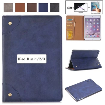 

Ultra-thin Smart Case For iPad Mini 1 2 3 PU Leather Stand Cover For Apple iPad Mini 1 2 3 7.9 Inch Case Wake Up/Sleep Function