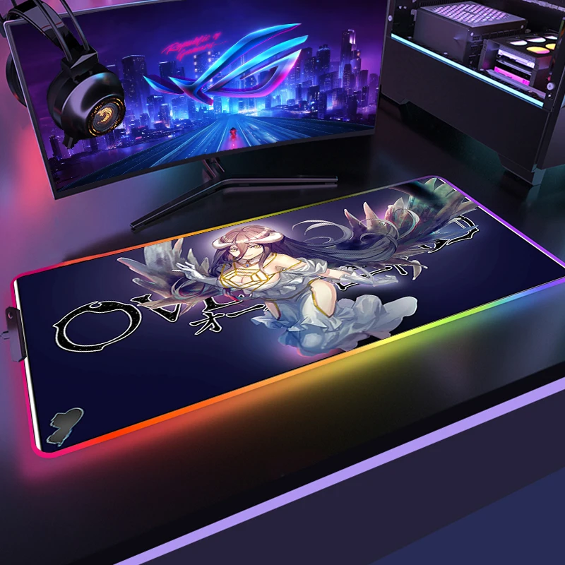 PROD 1005003103586036 Overlord Non-slip Mat Mousepad RGB Keyboard Desk
Pad Mouse Mats Xxl Gaming Accessories Mause Ped Pc Gamer LED Mice
Keyboards