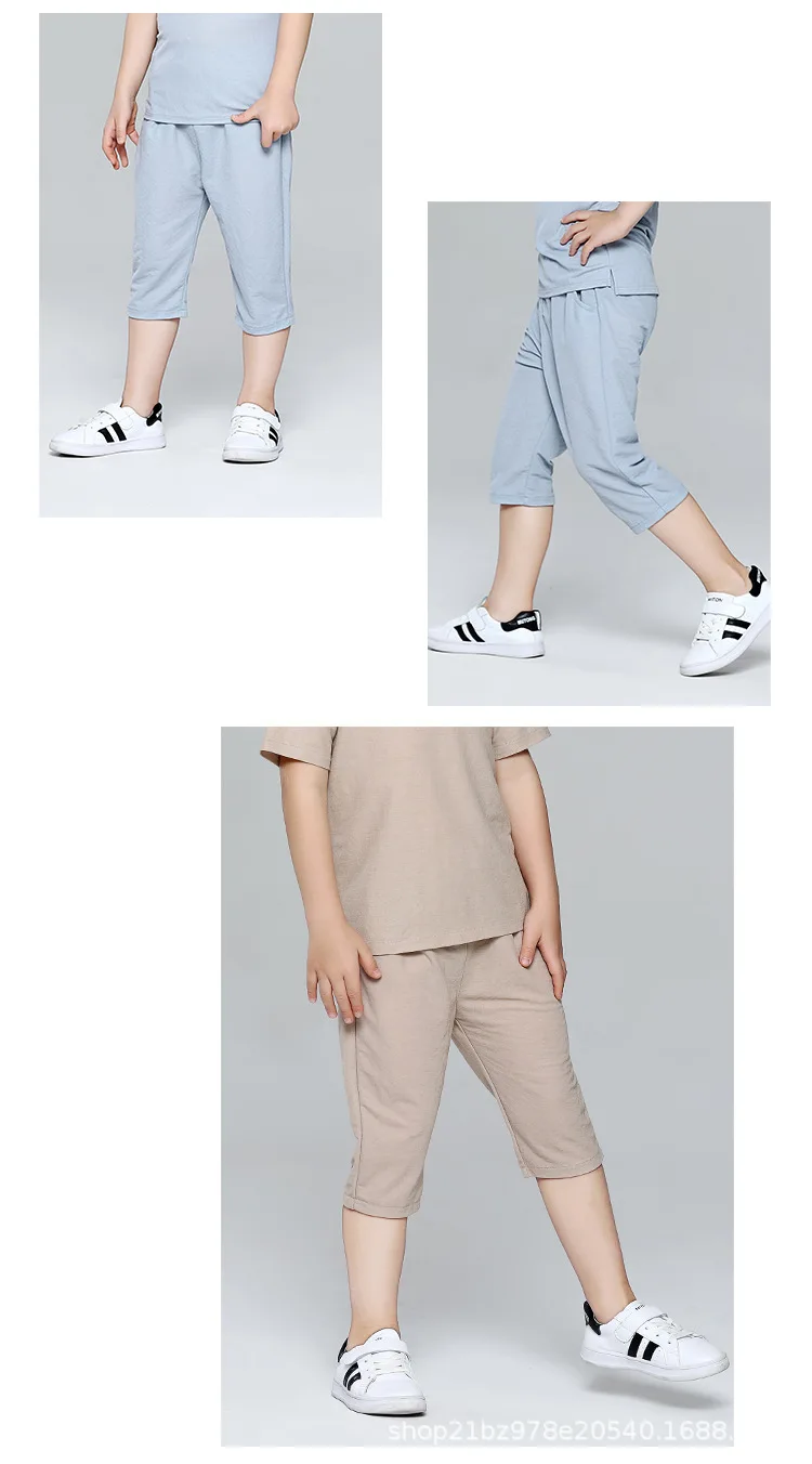 Always New Style Summer Childrenswear Men And Women Child Mosquito Repellent Pants Hemp Cotton Korean-style Repellent CHILD