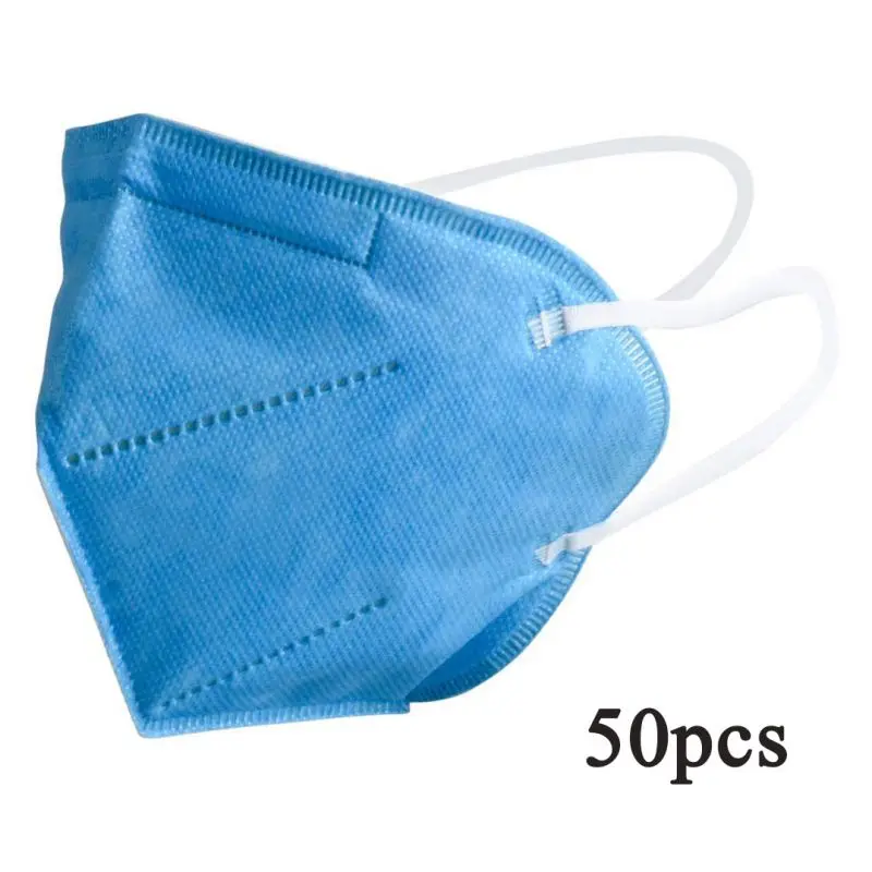 

50 Pcs Adult Face Mask Foldable Vertical Nonwoven Folding Dust PM 2.5 Mouth Cover Breathable Mouth CoverS313SS319