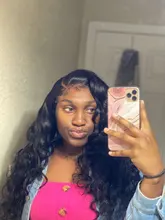 Perla Negro brasileño de la onda del cuerpo 360 peluca Frontal de encaje Pre arrancó cabello humano pelucas 30 pulgadas peluca con malla Frontal para las mujeres 150%