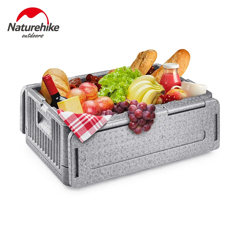 Naturehike New Folding Picnic Storage Box Outdoor Camping Lightweight Travel Food Luggage Storage Sundries Bag