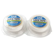 Двухсторонняя клейкая водонепроницаемая лента, 2 рулона, передние волосы на кружеве, поддерживающая лента для передних кружевных париков/накладных волос