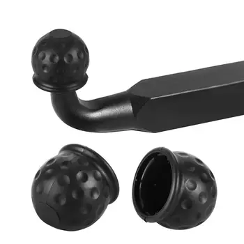 

Tow Bar Ball Cover Trailer Black Rubber Bar Balls Cover Towball Protect Case High Quality Car Hitch Ball Cover 50mm
