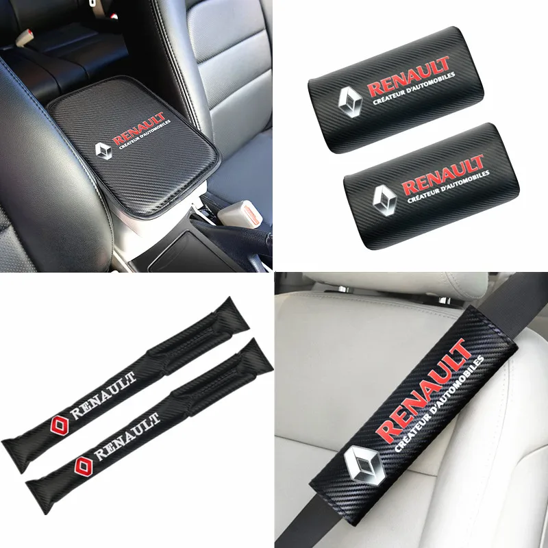 

Car Armrest Pad Covers Universal Center Console Auto Seat Armrests Box Pads for Renault Megane 2 3 Duster Logan Clio Laguna 2