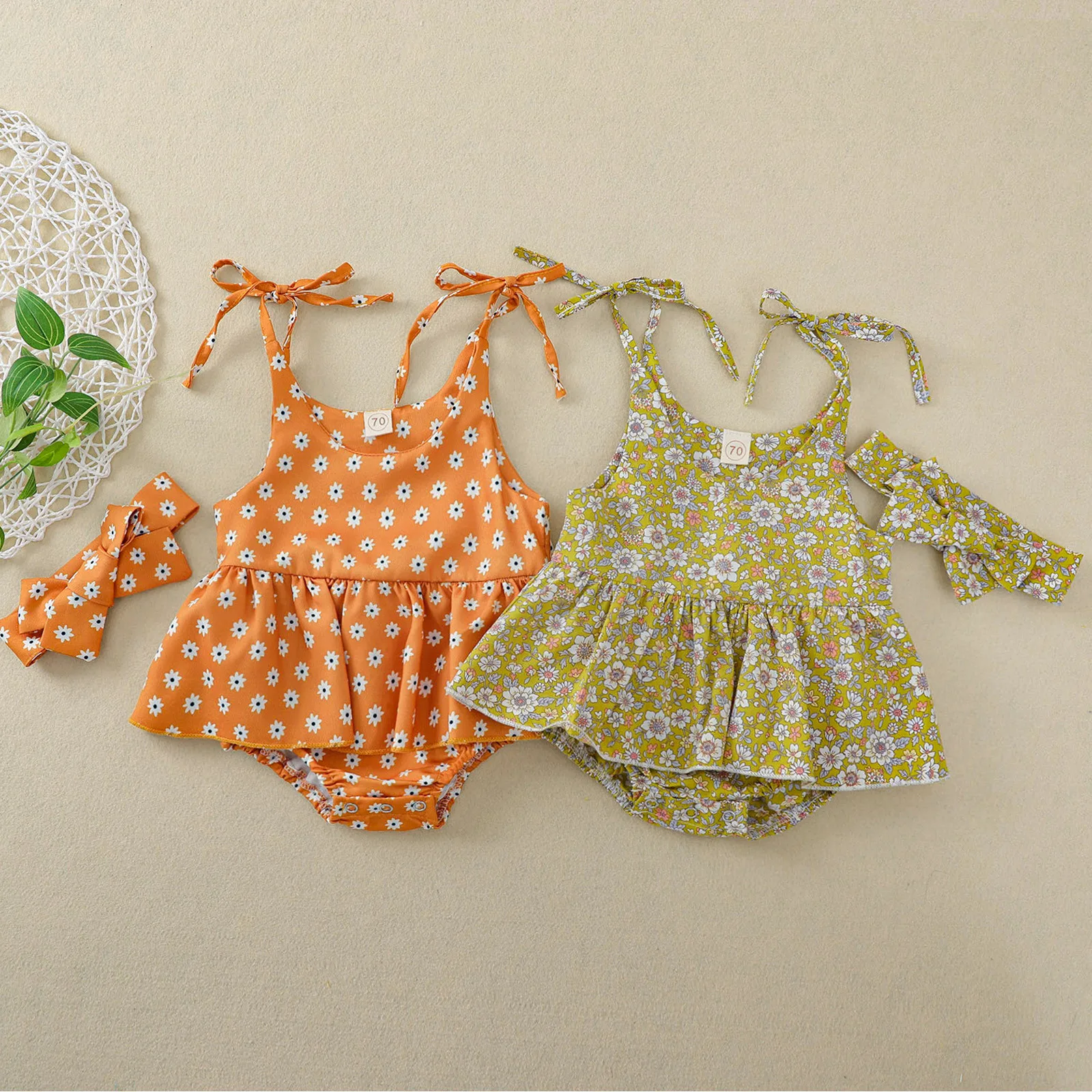 Baby Girl Clothes Pour Enfants Ropa Bebe Toddler Baby Girls One piece Strap Sleeveless Bodysuit