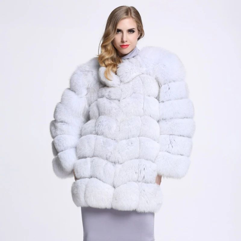 

ZADORIN Luxury Solid Long Sleeve Furry Faux Fox Fur Coat Fluffy Jacket Parka Winter Warm Women Plus Size Streetwear Female Coats