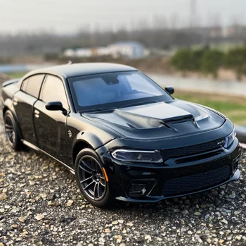 New 1:32 Dodge Charger SRT Hellcat Simulation Car Model Alloy Toy Vehicle Classic Metal Car Kids Birthday Gifts Free Shipping 1