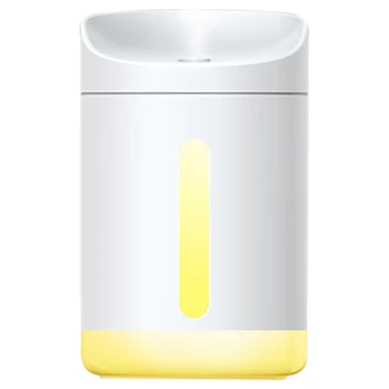 

340Ml White Air Humidifier Essential Diffuser For Home Car Aromatherapy Aroma Diffuser With Lamp