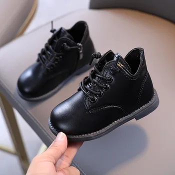 

Toddler Baby Girls Boys Martin Boots Kids Children School Student Ankle Boots Autumn New Comfortable Soft Short Boots D807