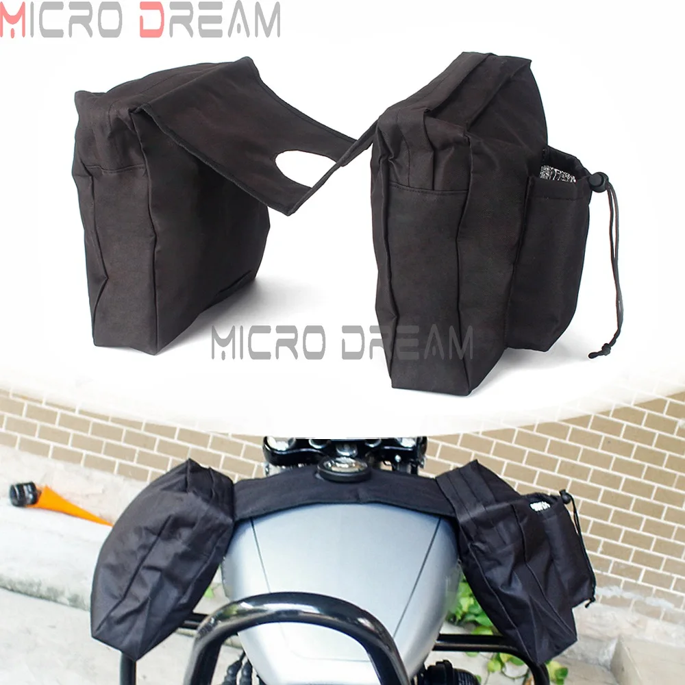 Universal ATV Quad Bike Rear Luggage Storage Cargo Gear Pack Tank Saddle Bag 