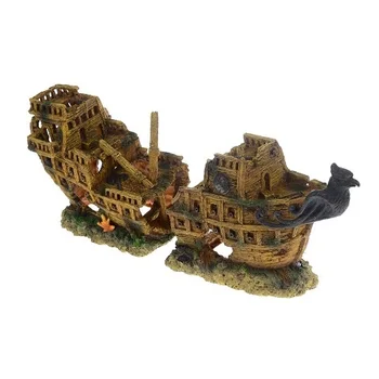 

BARBUS mainsail aquarium décor Frigate Gold, 55,5 x 17 x 25 cm, BARBUS, Decor 019
