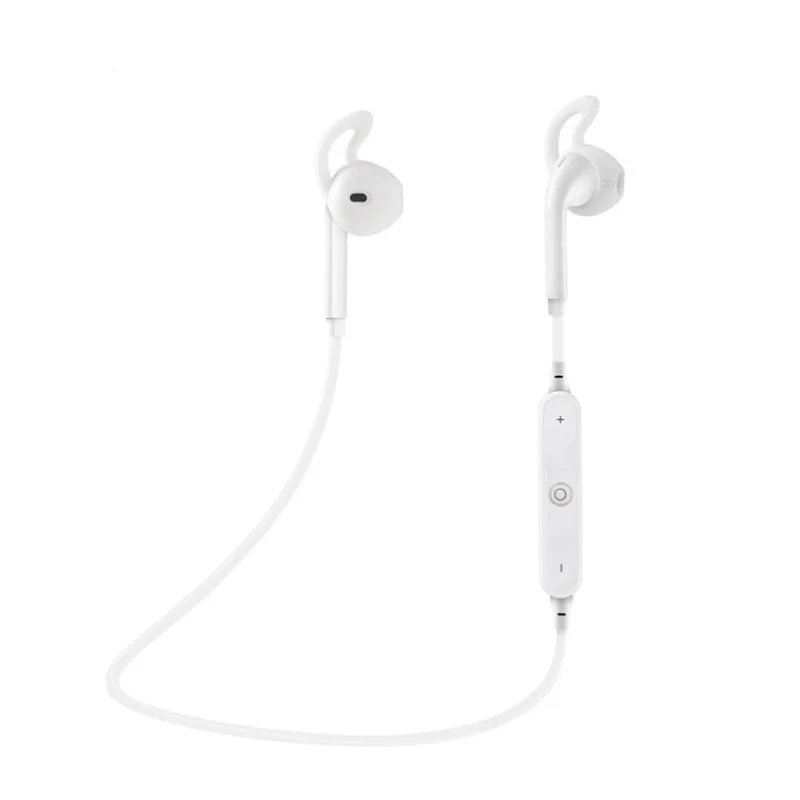 S6 спортивные шейные беспроводные наушники Bluetooth наушники для телефона с микрофоном наушники для iPhone Xiaomi samsung huawei - Цвет: Белый