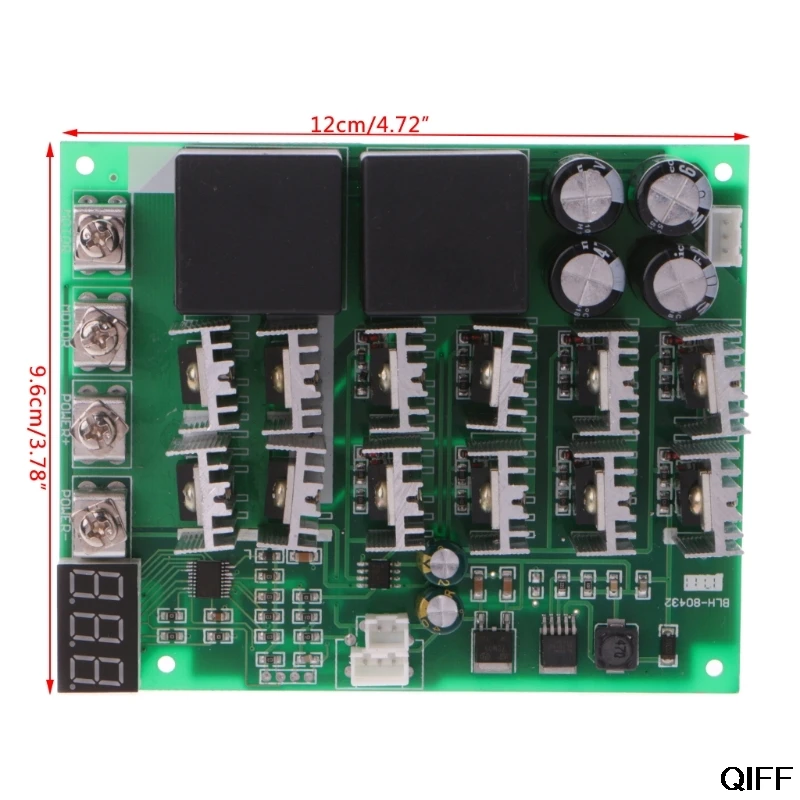 Прямая поставка и контроллер скорости двигателя постоянного тока 12V 24V 36V 48V 10-55V 60A вперед/назад переключатель Aug. 16